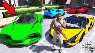 Franklin Stealing Billionaires Secret Sports Cars In GTA 5  SHINCHAN and CHOP [upl. by Andra]