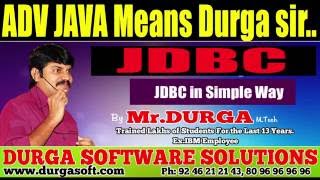 JDBC in Simple Way By Durga Sir [upl. by Anneehs209]