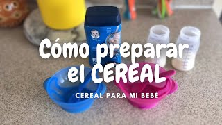 Como preparar el CEREAL a mi bebé  bebés mellizos [upl. by Nolur118]