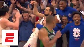 Celtics vs 76ers Game 3 The wild final 10 seconds of regulation  ESPN [upl. by Akemihs]