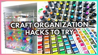 11 BEYOND CLEVER CRAFT ORGANIZATION HACKS YOUll WANT TO TRY [upl. by Nowad]