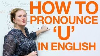 Vowel Pronunciation  u uhoo [upl. by Annaehr175]