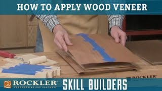 How to Apply Wood Veneer  Rockler Skill Builders [upl. by Spalding835]