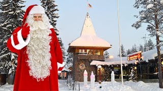 Santa Claus Village in Rovaniemi Lapland Finland Father Christmas video for families Arctic Circle [upl. by Jaf167]