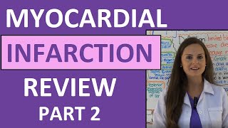 Myocardial Infarction Heart Attack MI Nursing Management Interventions Medications NCLEX Part 2 [upl. by Ahsaetan355]