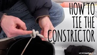 How To Tie The Constrictor Knot [upl. by Alie]