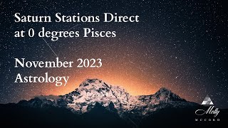 Reset Accountability Better Boundaries  Saturn Stations Direct at 0 deg Pisces  2023 Astrology [upl. by Ahsac]