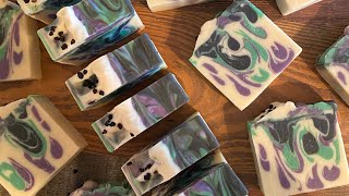 Making Elderberry Artisan Goat Milk Soap [upl. by Aihceyt]