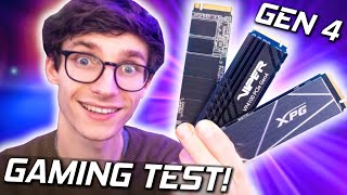 Are PCIe 40 SSDs Worth It For GAMING  Gen 4 vs Gen 3 vs SATA vs HDD Gaming PC Load Speed Test [upl. by Retnyw]