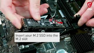 MSI® HOWTO install M2 SSD correctly [upl. by Tomi]