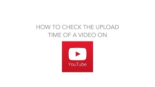 Check Video Upload Time Using YouTube Data Viewer [upl. by Lahcym]