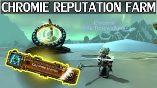 Fast Chromie Reputation Farm  quotTimelordquot Title  WoW Legion [upl. by Kcirdde]