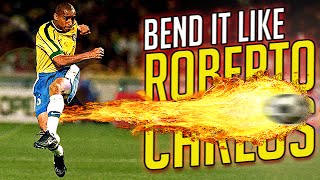 How To Shoot Like Roberto Carlos  Outside Bend Free Kick Tutorial [upl. by Erotavlas]