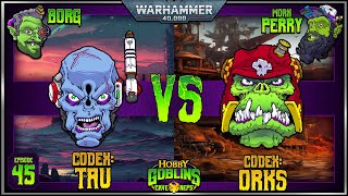 NEW Orks vs NEW Tau Empire Montka  A Warhammer 40k Battle Report  10th Edition 2000pts [upl. by Manoop]