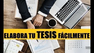 CÓMO HACER UNA TESIS FÁCILMENTE  ESTRUCTURA [upl. by Hgielram]