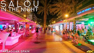 Tiny Tour  Salou Spain  Visit the Resort Town in the night 2020 August [upl. by Robenia332]