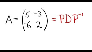 Diagonalising a 2x2 matrix [upl. by Eocsor]