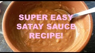 SUPER QUICK amp EASY SATAY SAUCE [upl. by Aralc27]