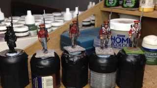 Painting Hanoverian Napoleonic Infantry part 1 [upl. by Hauger530]