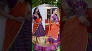 Pattu Lehenga Blouse Designs Traditional Pattu Lehenga Designs Lehenga Choli Designs shorts [upl. by Chelton]