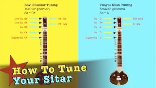 Sitar Tuning detailed how to video [upl. by Yasdnyl]