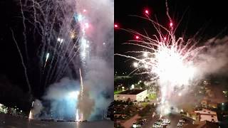 2018 4th of July Fireworks Show  with Drone [upl. by Eilahs572]