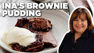 Ina Gartens Brownie Pudding  Barefoot Contessa  Food Network [upl. by Ermeena]