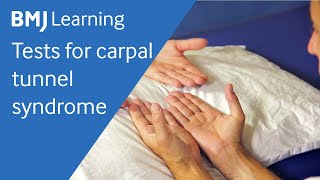 Tests for carpal tunnel syndrome  BMJ Learning [upl. by Gnaht]