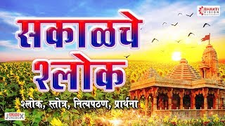 सकाळचे श्लोक  श्लोक स्तोत्र नित्य पठण प्रार्थना  Sakalche Shlok  Daily Morning Prayer [upl. by Ecilahs]