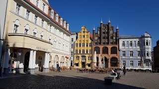 Altstadt und Hafen von Stralsund in 4 KUHD [upl. by Nerrol233]