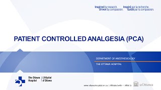 7 Patient Controlled Analgesia [upl. by Regdor]