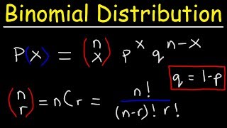 Finding The Probability of a Binomial Distribution Plus Mean amp Standard Deviation [upl. by Eustazio]