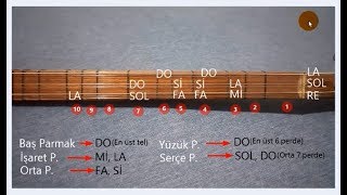 Bağlama Nota Yerleri Kısa Sap [upl. by Calia]