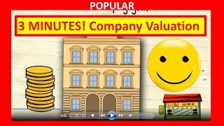 🔴 3 Minutes How to Value a Company for Company Valuation and How to Value a Business [upl. by Evaleen]