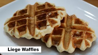 How to Make Liege Waffles  Belgian Pearl Sugar Waffles Recipe [upl. by Ninehc]