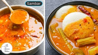 Restaurant Style Sambar Recipe  Sambar for Dosa Idli Vada  The Terrace Kitchen [upl. by Ertsevlis]