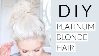 DIY Icy White Platinum Blonde Hair Tutorial [upl. by Rephotsirhc395]