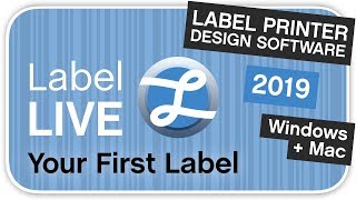 How To Create Your First Label Using Label LIVE Thermal Printer Software [upl. by Llenreb]