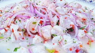 CEVICHE PERUANO PASO A PASO [upl. by Noma380]