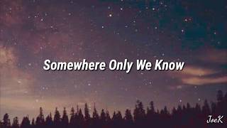 Keane  Somewhere Only We Know Lyrics [upl. by Olmstead]