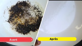 Comment Récupéré Une Marmite Carbonisée  Astuces cuisine rapide et simple shorts [upl. by Aisats388]