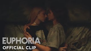 euphoria  rue and jules fall asleep season 1 episode 4 clip  HBO [upl. by Aitetel]