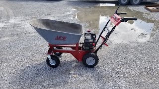 Power wheelbarrow made from a snowblower [upl. by Juliann767]