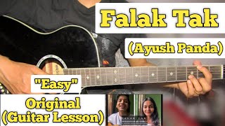 Falak Tak  Ayush Panda  Guitar Lesson  Easy Chords  Tashan [upl. by Eadmund442]