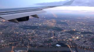 Landing at London Heathrow Airport Sunrise [upl. by Ariait]