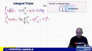 Integral Tripla  Exemplo resolvido 01 [upl. by Lakim]