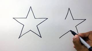 Como hacer Estrellas FACIL 👈⭐⭐How to draw and color stars ⭐⭐ [upl. by Bedwell]