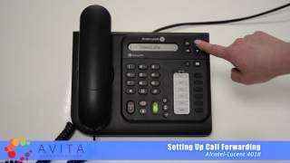 How to Set Up Call Forwarding  AlcatelLucent 4018 [upl. by Lewert]