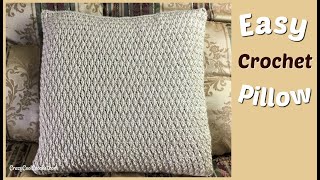 Easy Crochet Alpine Stitch Pillow [upl. by Bissell34]