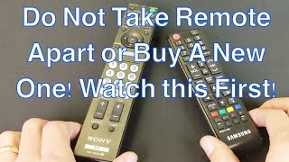 How to Fix Any TV Remote Not Working Power Button or other Buttons Not Responsive Ghosting [upl. by Anoo231]